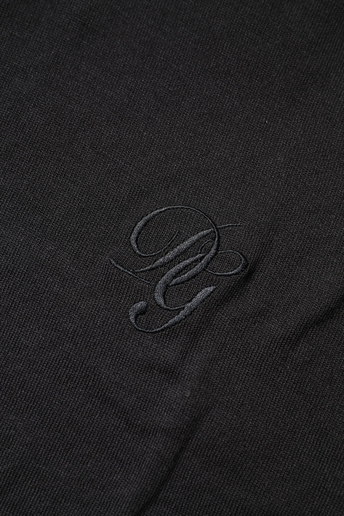 Sweat-shirt en coton gris foncé avec logo DG de Dolce &amp; Gabbana