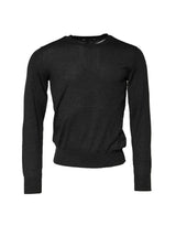 Pull en cachemire gris à col rond de Dolce &amp; Gabbana