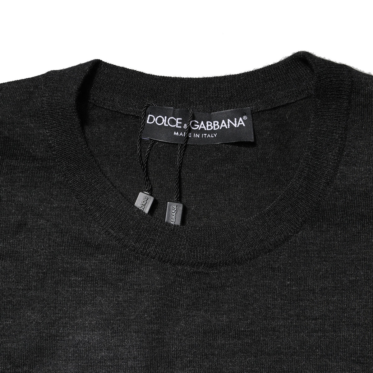 Pull en cachemire gris à col rond de Dolce &amp; Gabbana