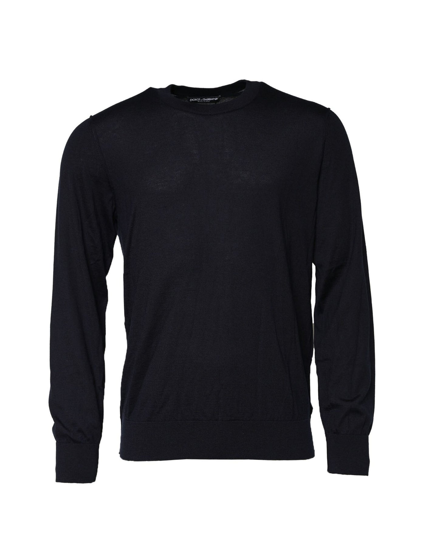 Dolce & Gabbana Black Cashmere Crew Neck Sweatshirt Sweater