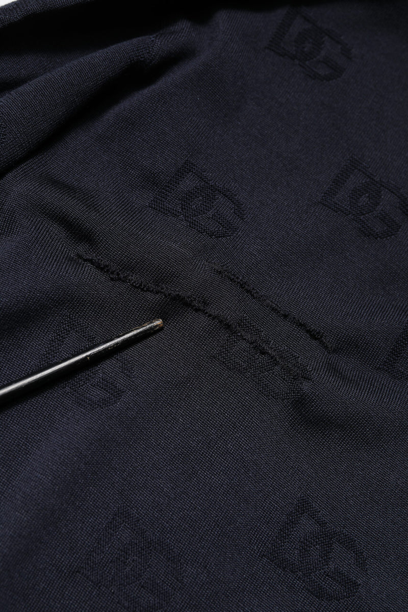 Pull en soie noir à col rond Dolce &amp; Gabbana