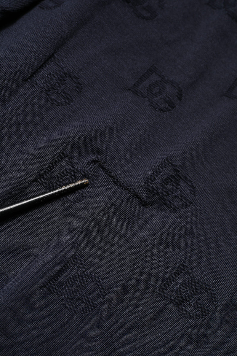 Pull en soie noir à col rond Dolce &amp; Gabbana