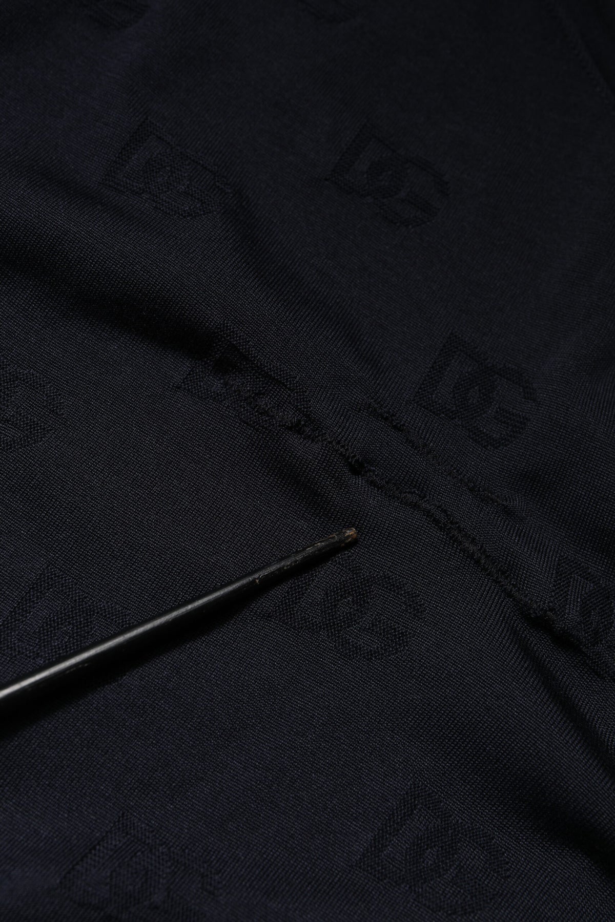 Pull en soie noir à col rond Dolce &amp; Gabbana
