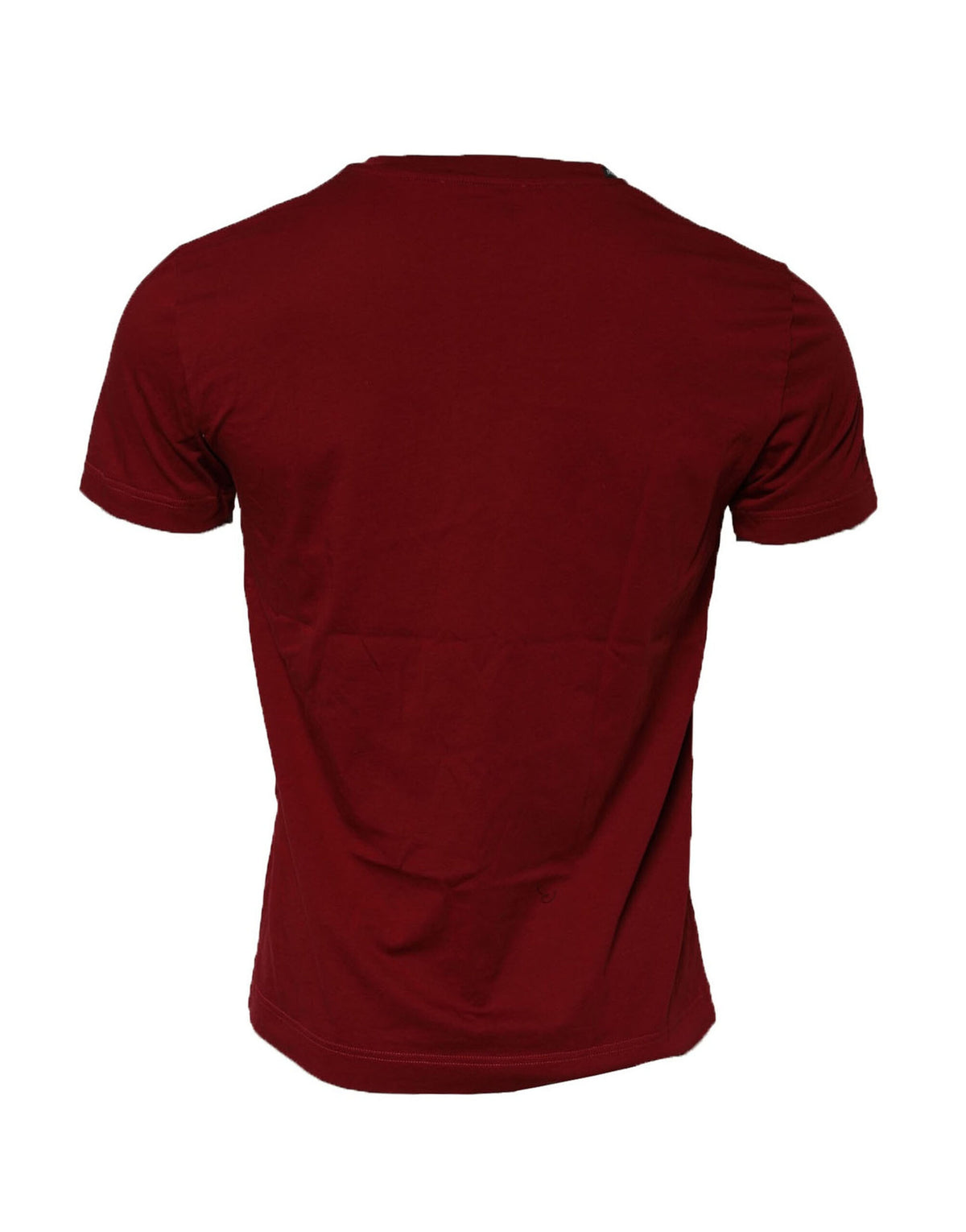 T-shirt à manches courtes pour homme Dolce &amp; Gabbana, col rond, rouge foncé.