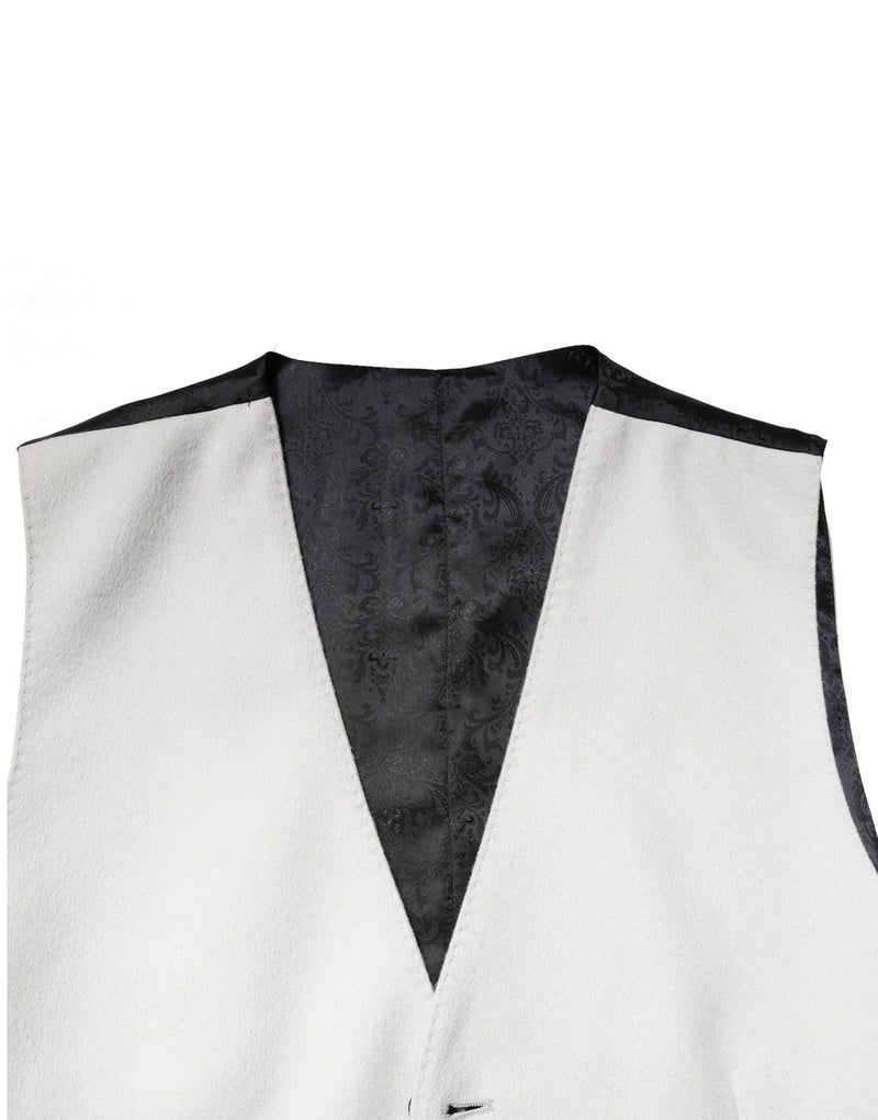 Dolce & Gabbana Gray Wool Dress Formal Waistcoat Vest