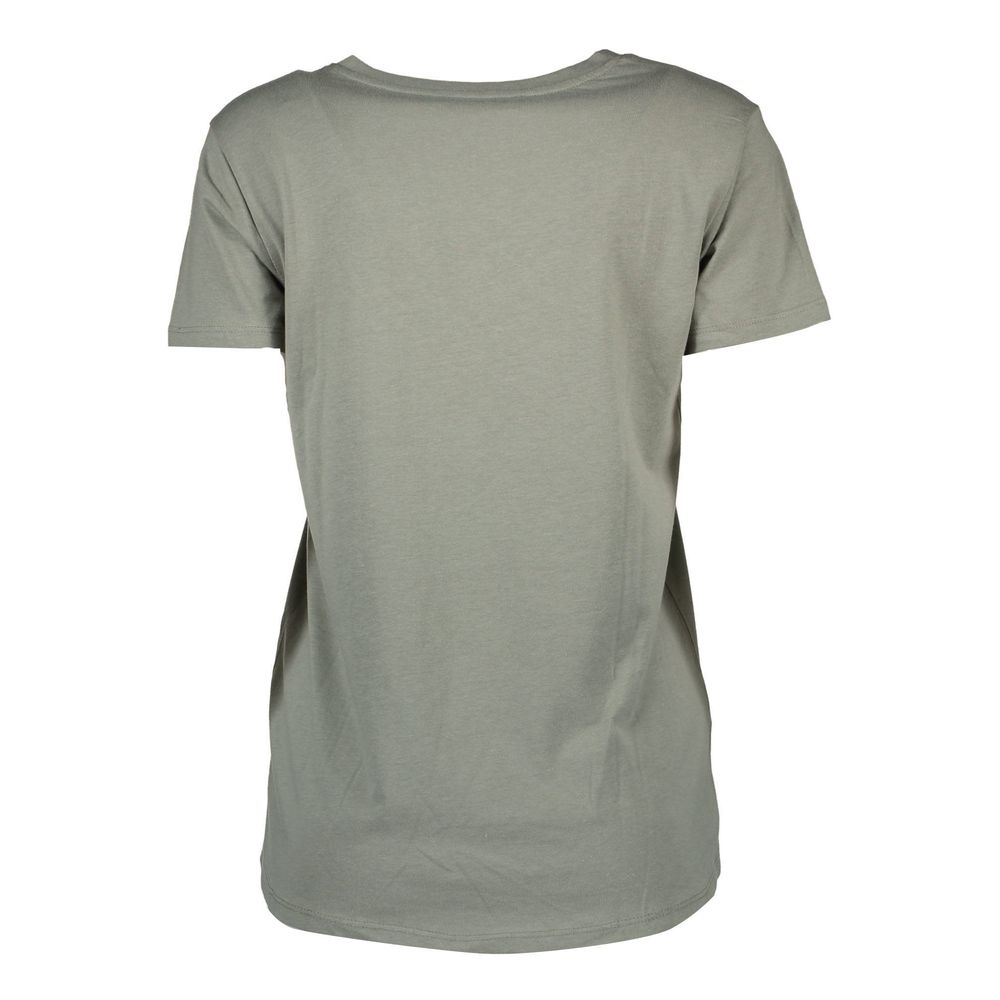 Silvian Heach T-Shirt Femme Vert en Coton