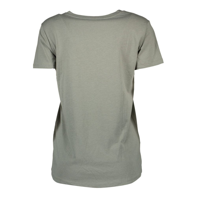Silvian Heach T-Shirt Femme Vert en Coton