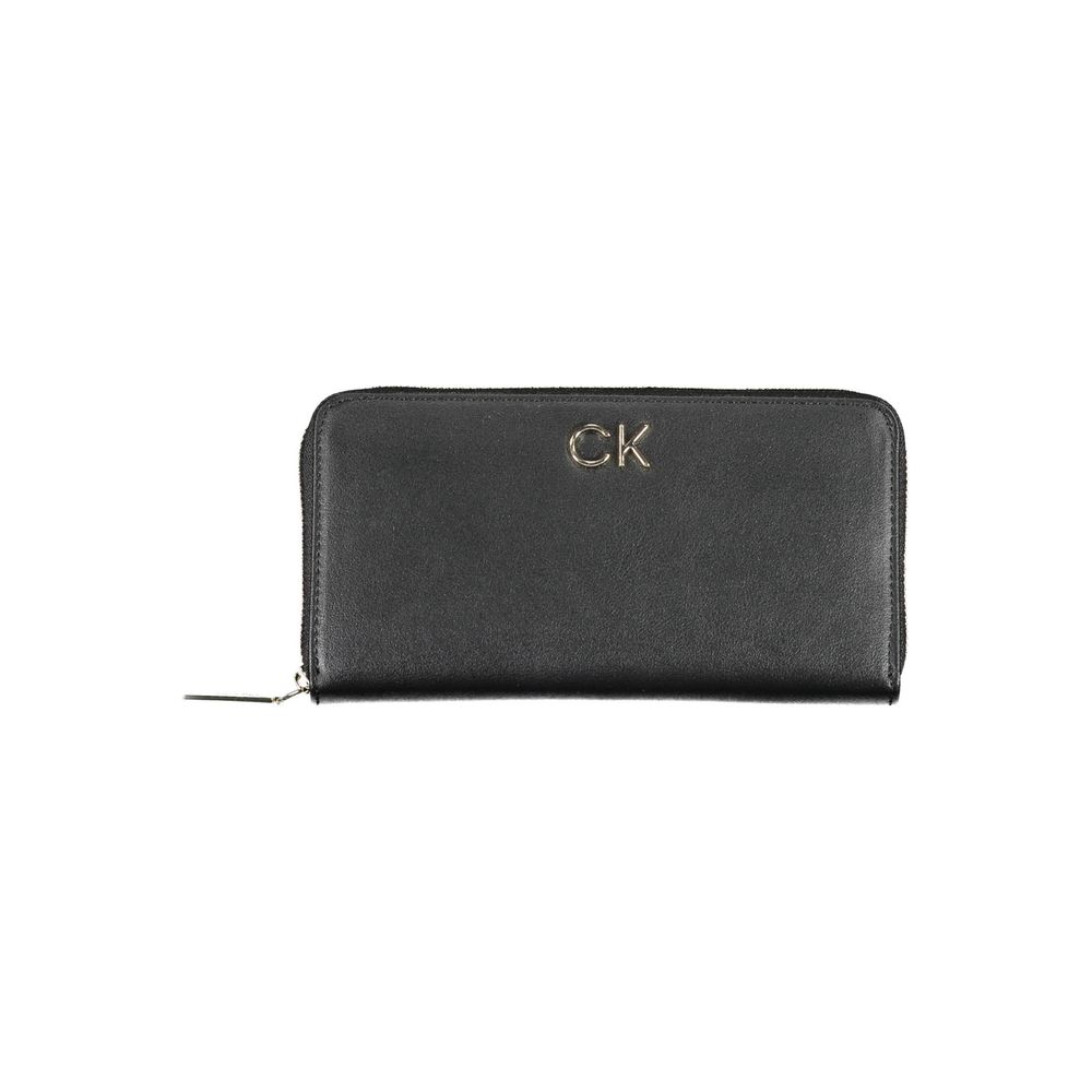Calvin Klein Zwarte Polyethyleen Dames Portemonnee
