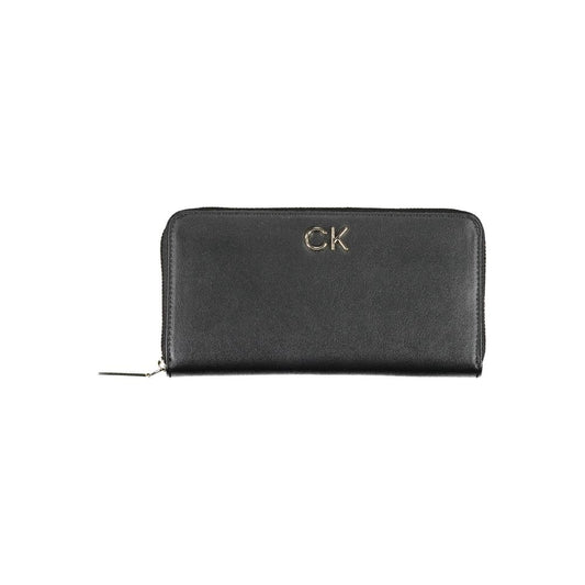 Calvin Klein Zwarte Polyethyleen Dames Portemonnee