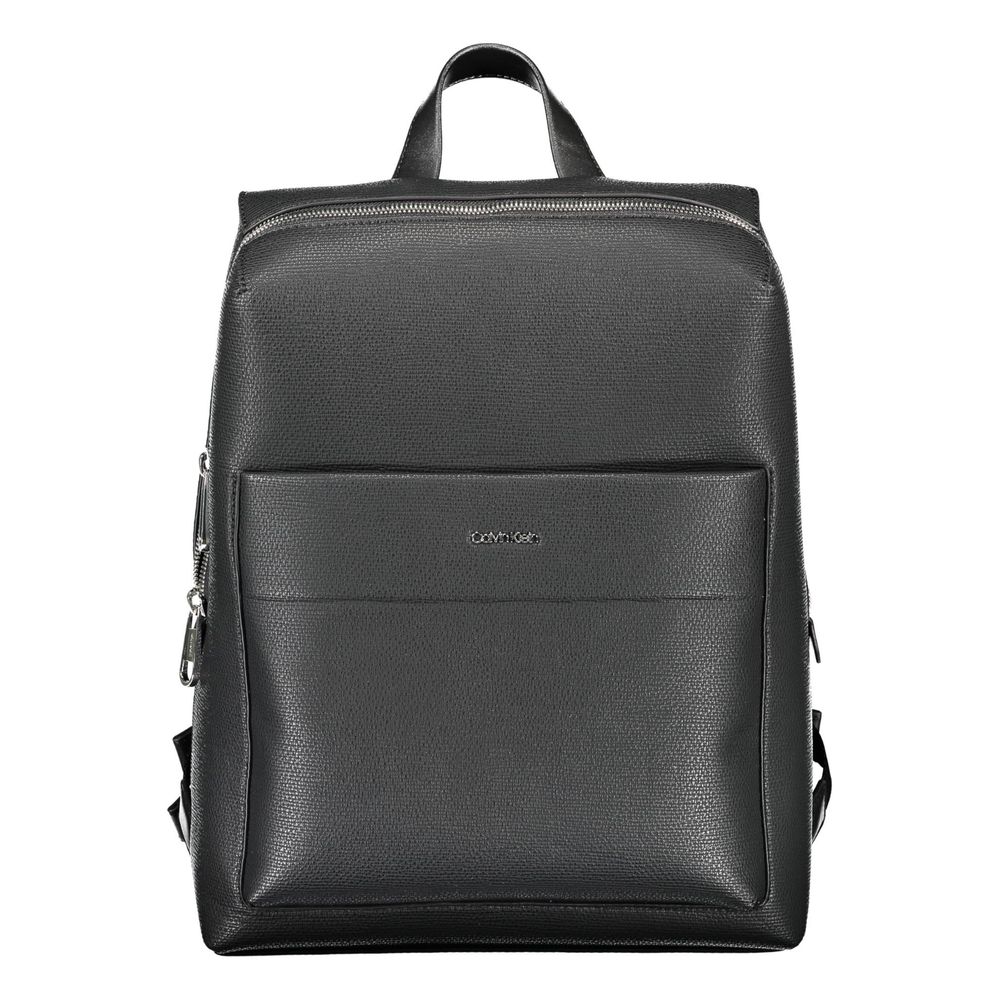 Calvin Klein Nero Polyester Men Backpack - Sophisticated Style