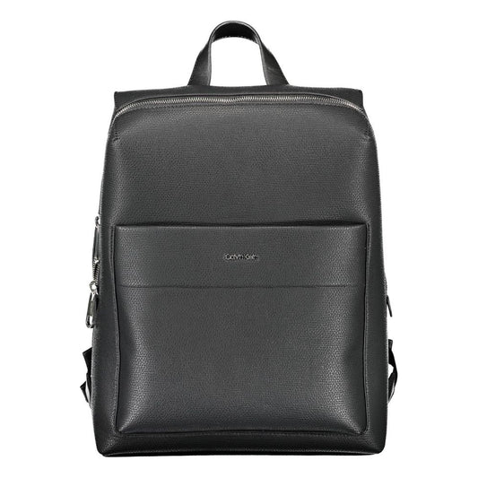 Calvin Klein Nero Polyester Men Backpack - Sophisticated Style