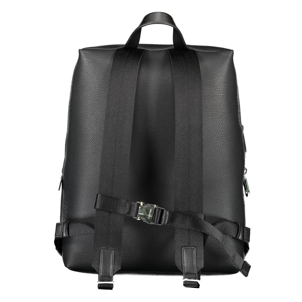 Calvin Klein Nero Polyester Men Backpack - Sophisticated Style