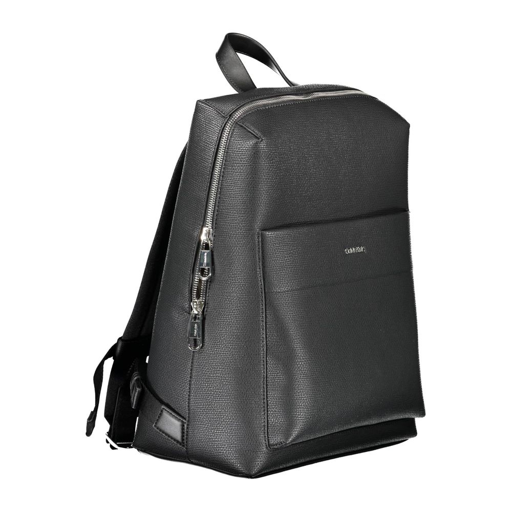 Calvin Klein Nero Polyester Men Backpack - Sophisticated Style