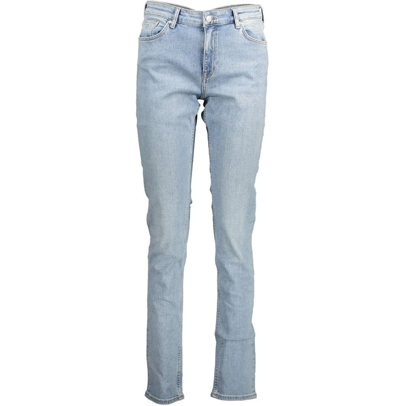 Gant Blue Organic Cotton Women Jeans - Slim Fit Style