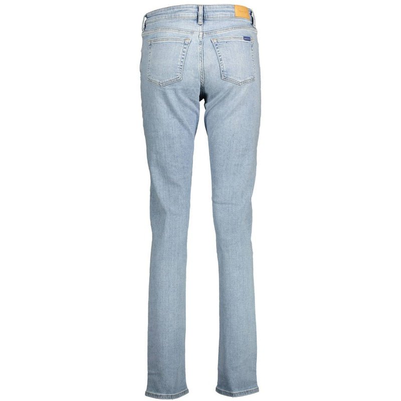 Gant Blue Organic Cotton Women Jeans - Slim Fit Style