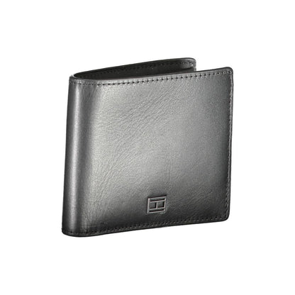 Portefeuille homme en cuir noir Tommy Hilfiger