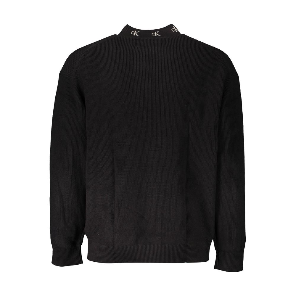 Pull en coton noir pour homme Calvin Klein