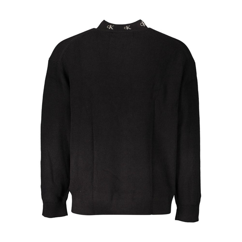 Pull en coton noir pour homme Calvin Klein