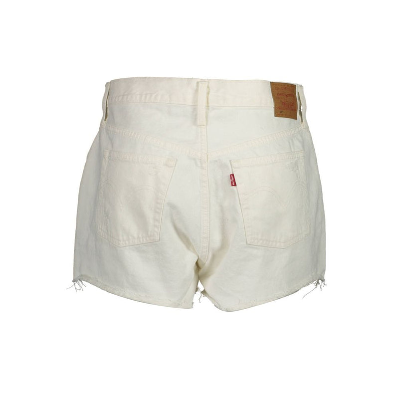 Levi's 501 White Cotton Women's Shorts - Timeless Style & Comfort