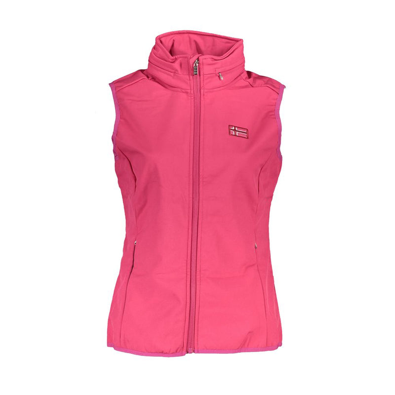 Scuola Nautica Pink Polyester Women’s Sleeveless Jacket