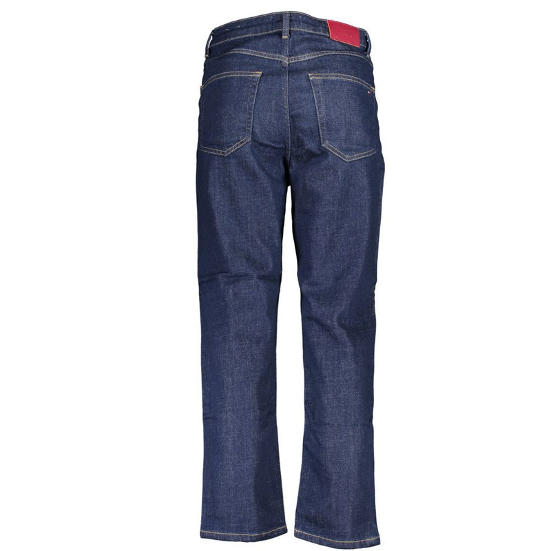 Tommy Hilfiger Blue Cotton Women Jeans - Classic Straight Fit