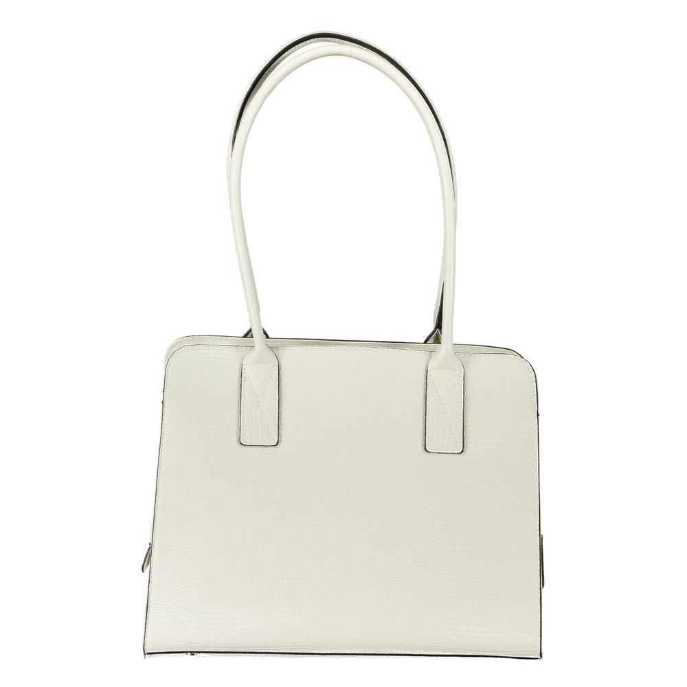 Mario Valentino White Polyethylene Handbag