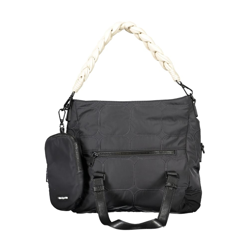 Desigual Black Polyester Handbag - Élégante et Polyvalente