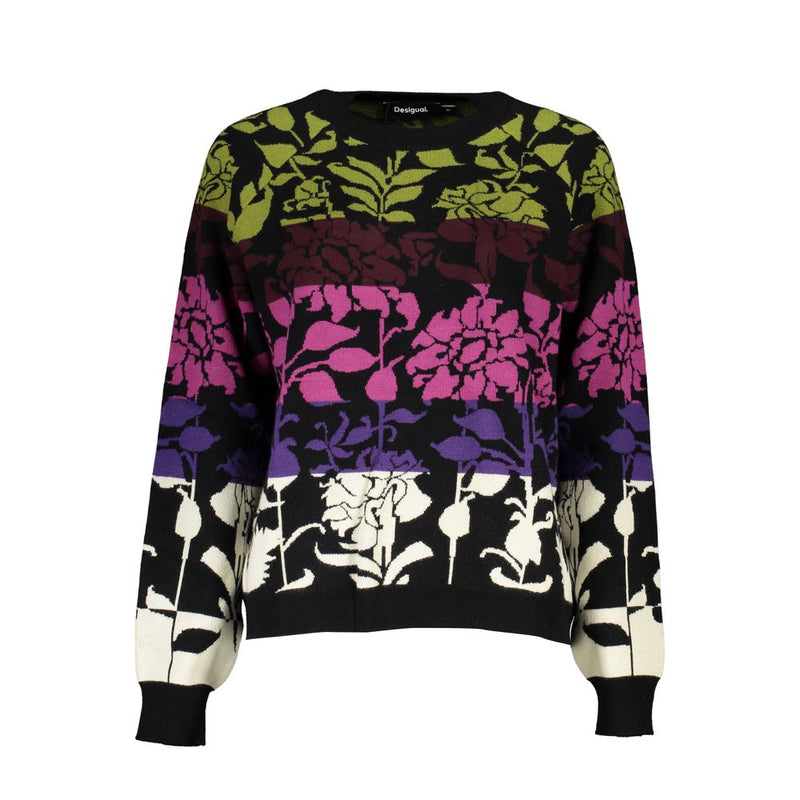Desigual Black Polyester Sweater - Stylish & Comfortable