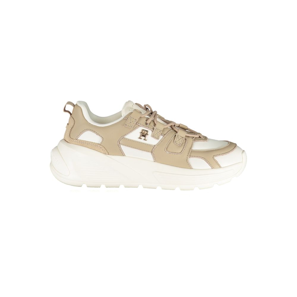 Tommy Hilfiger White Polyethylene Women Sneaker - Chic Comfort