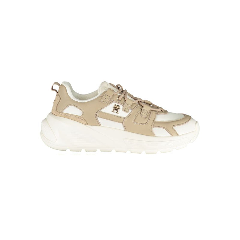 Tommy Hilfiger White Polyethylene Women Sneaker - Chic Comfort