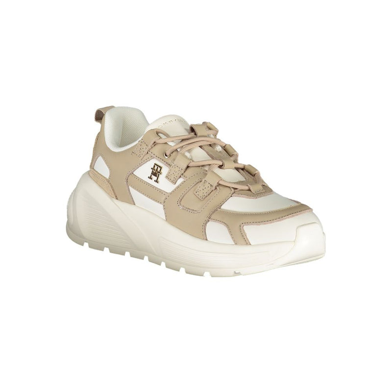 Tommy Hilfiger White Polyethylene Women Sneaker - Chic Comfort
