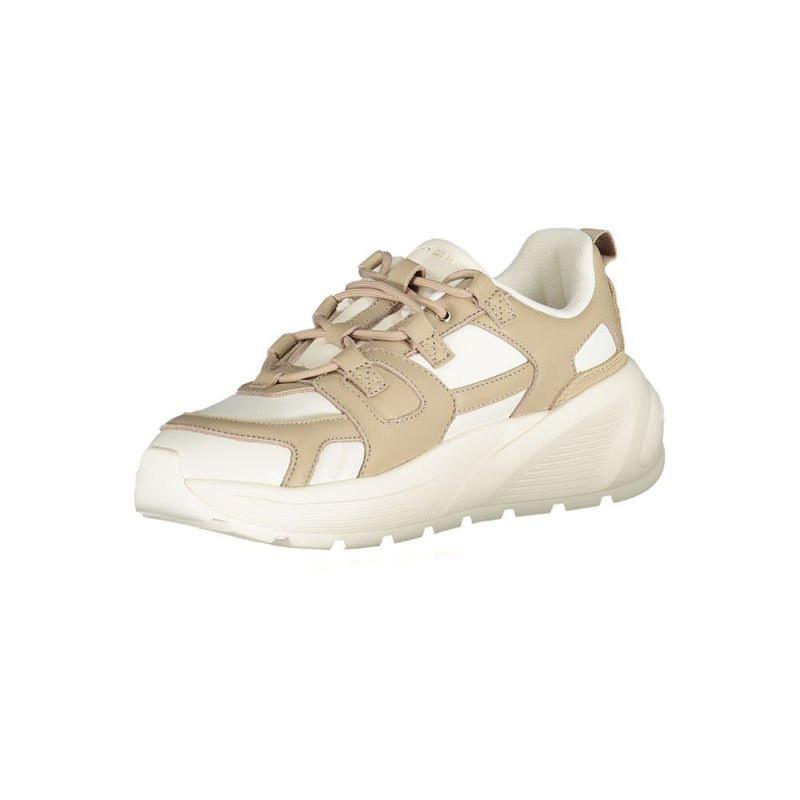Tommy Hilfiger White Polyethylene Women Sneaker - Chic Comfort