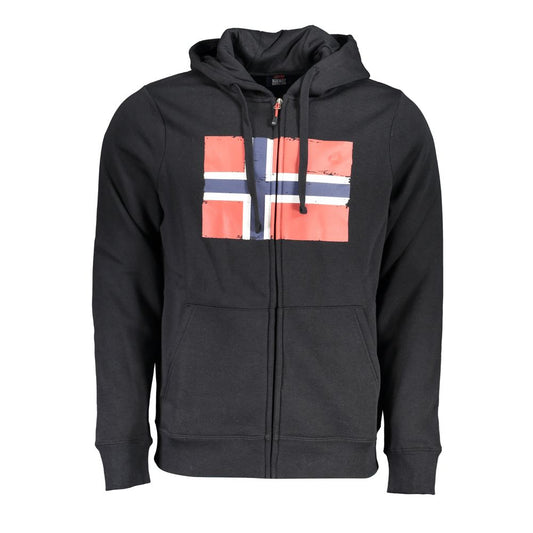 Sweat-shirt en coton noir Norvège 1963