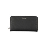 Calvin Klein Sleek Designer Three-Compartment Wallet - Black