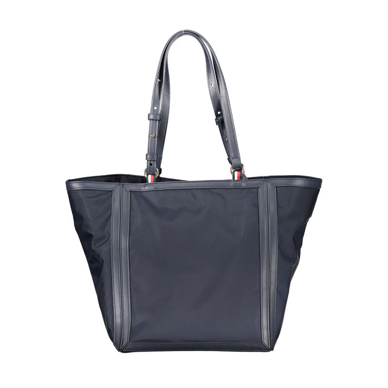 Tommy Hilfiger Blue Polyester Handbag - Élégance et Fonctionnalité