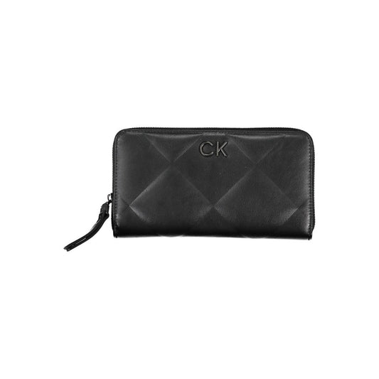 Portefeuille Calvin Klein Sleek noir avec blocage RFID et logo