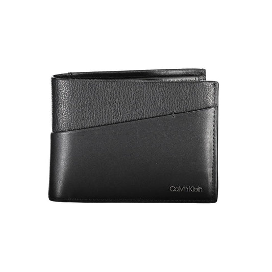 Portefeuille élégant en cuir à deux volets pour homme Calvin Klein