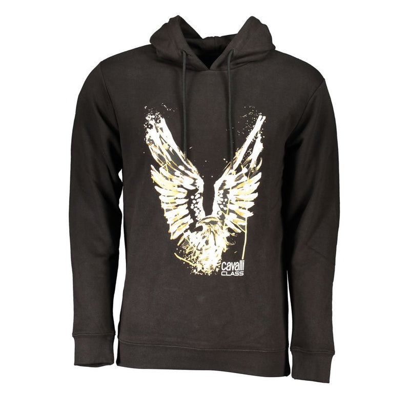 Pull en coton noir pour homme de la marque Cavalli Class