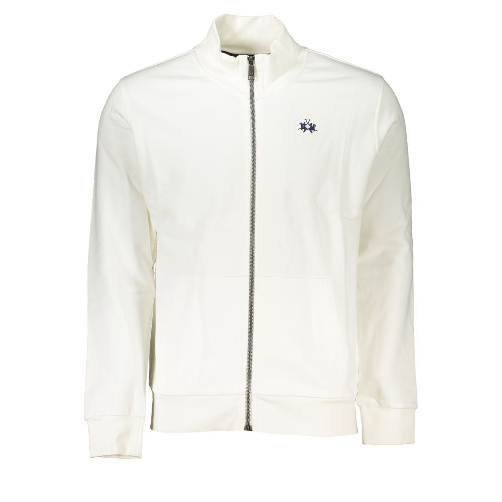Pull en coton blanc La Martina pour homme