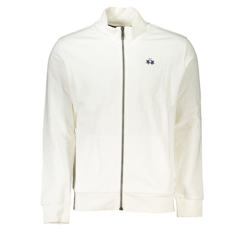Pull en coton blanc La Martina pour homme