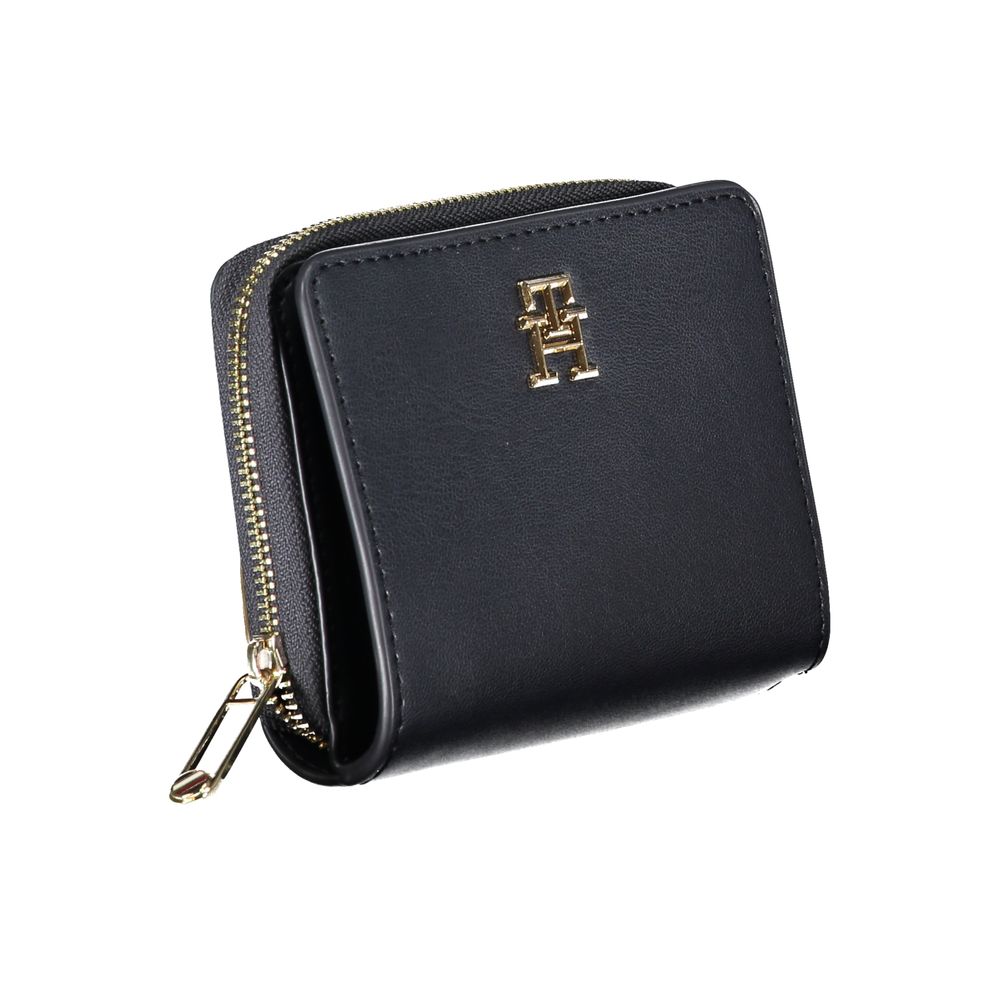 Tommy Hilfiger Sleek Blue Polyethylene Wallet - Élégance et Fonctionnalité