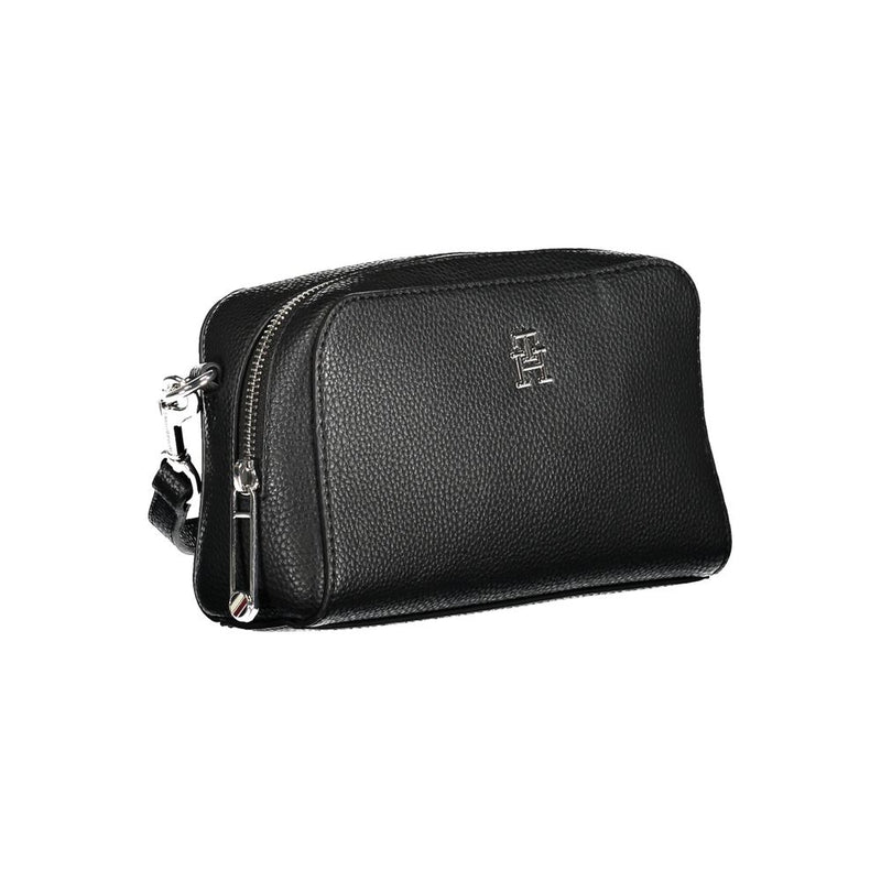 Tommy Hilfiger Black Polyethylene Handbag - Stylish & Functional