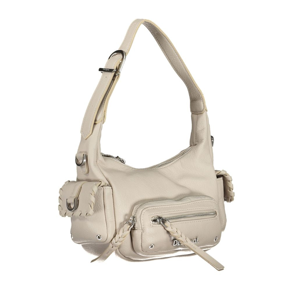 Sac à main Desigual en polyéthylène blanc - Élégant et polyvalent