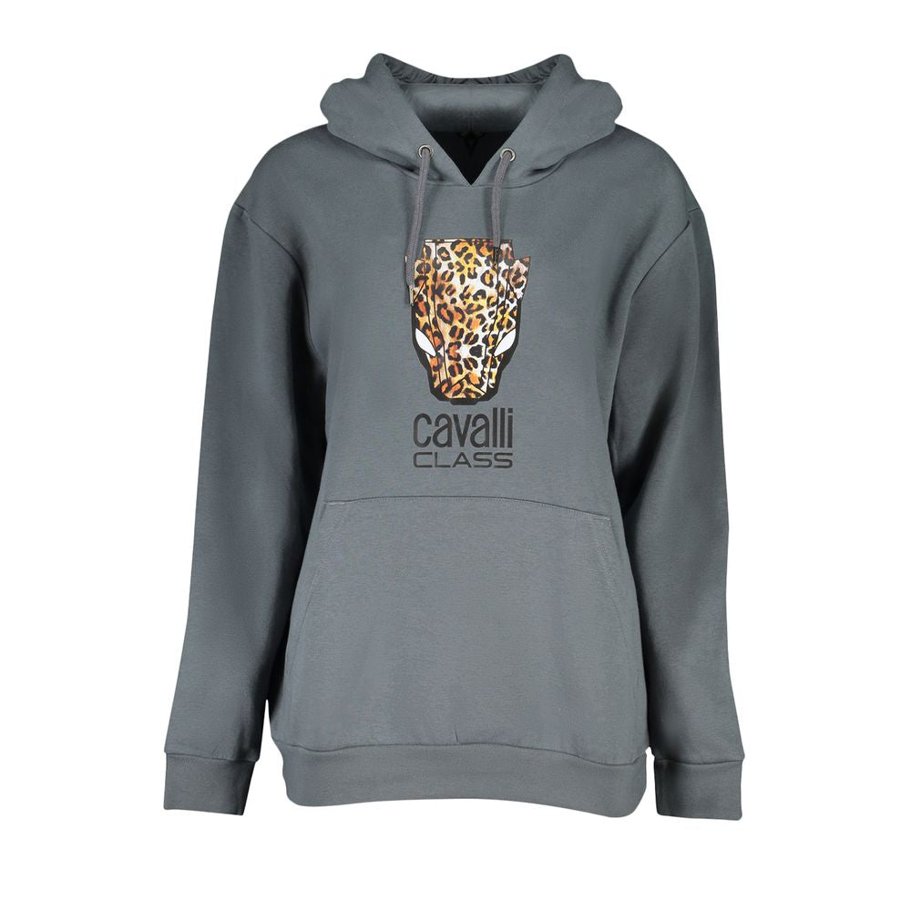 Cavalli Class Gray Cotton Women Sweater - Luxurious Comfort