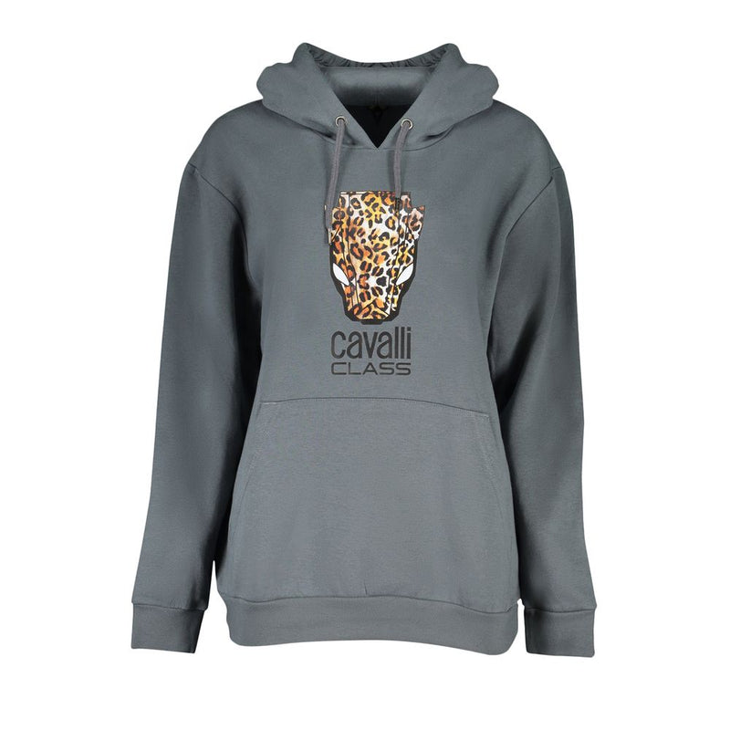 Cavalli Class Sweatshirt Femme Gris - Confort Luxueux