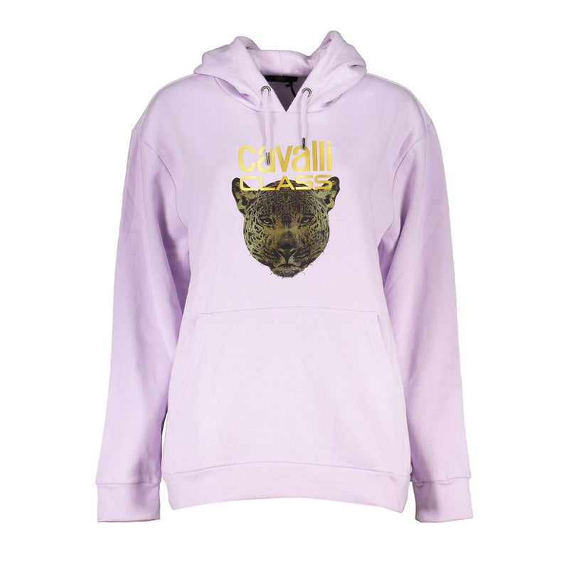 Cavalli Class Purple Cotton Women Sweater - Luxe et Confort