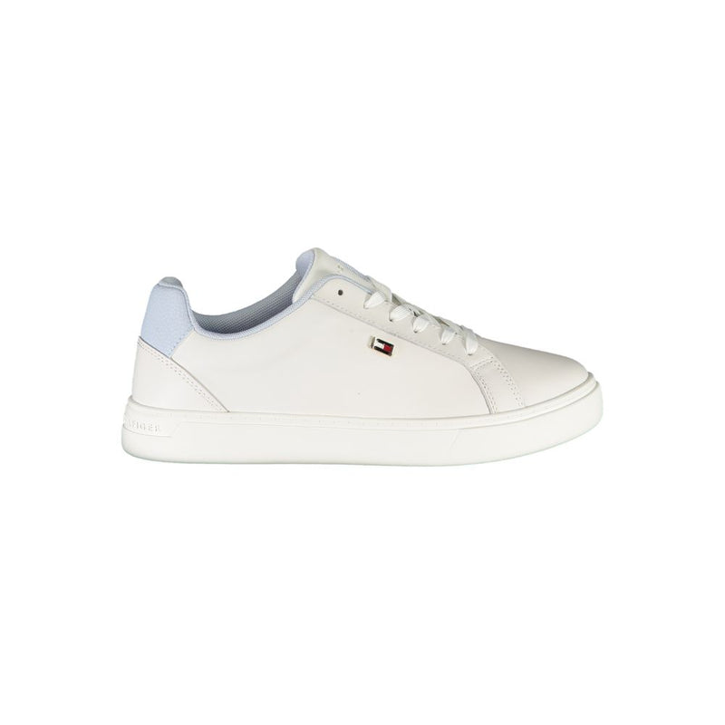 Tommy Hilfiger Women's White Polyester Sneaker - Stylish Comfort