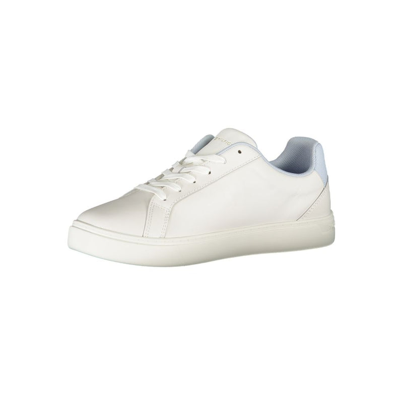 Tommy Hilfiger Women's White Polyester Sneaker - Stylish Comfort