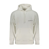 Pull homme en coton blanc Calvin Klein avec capuche