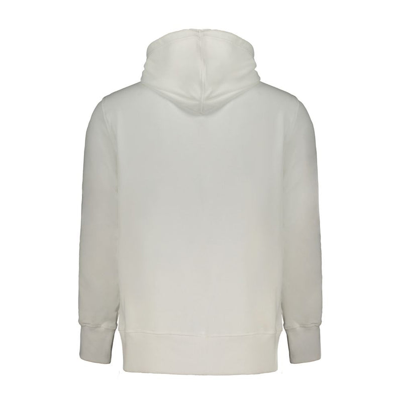 Pull homme en coton blanc Calvin Klein avec capuche